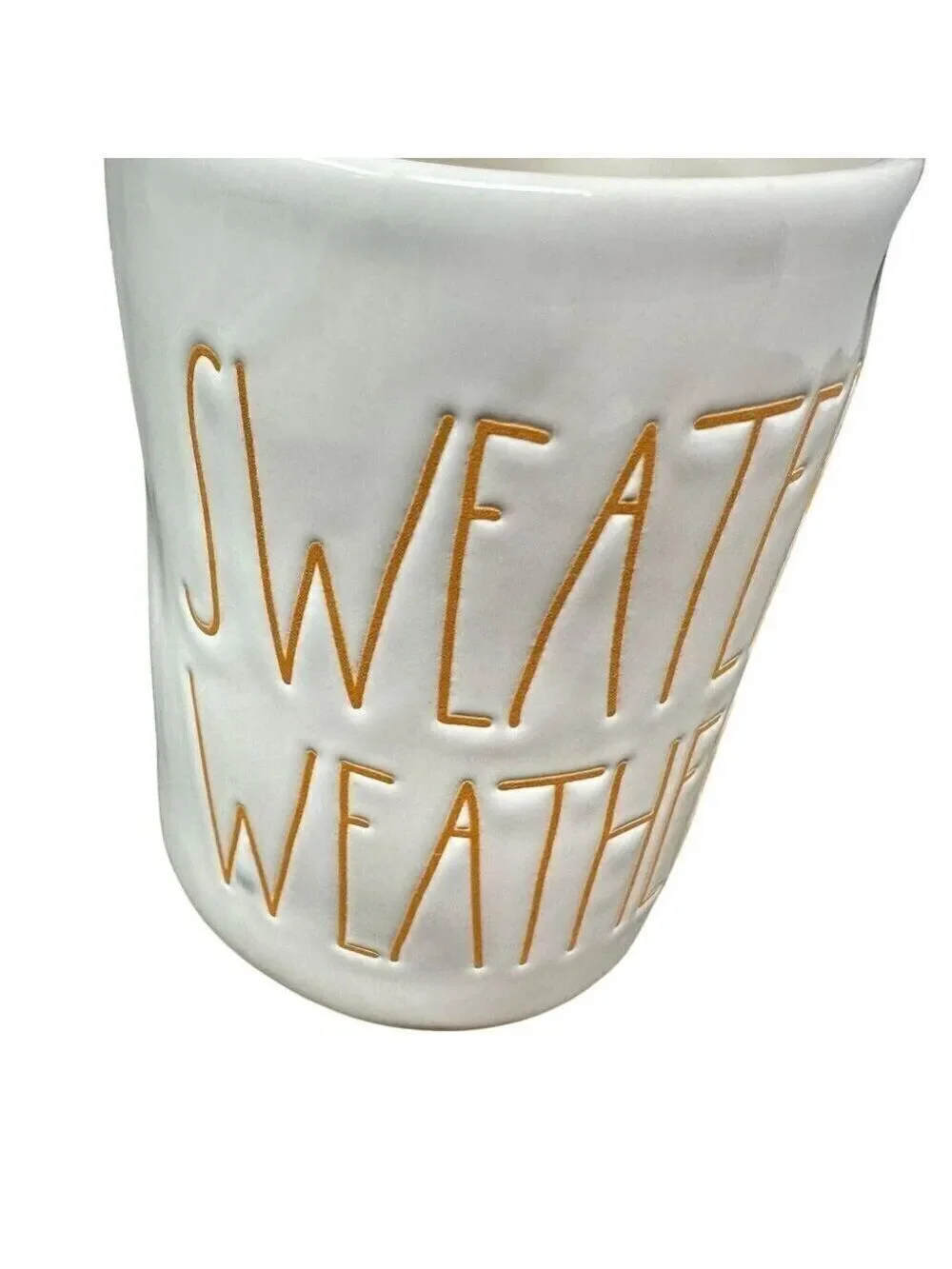 Rae Dunn Sweater Weather Candle Ceramic Jar Pumpkin Latte Autumn Fall Gift Decor